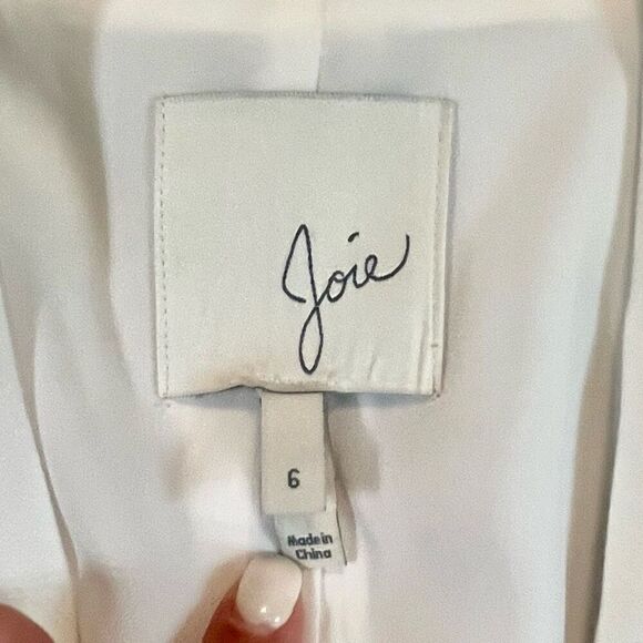 Joie Lollasa B Colorblock Open Front Scrunch Sleeve Jacket Size 6 - Picture 6 of 9